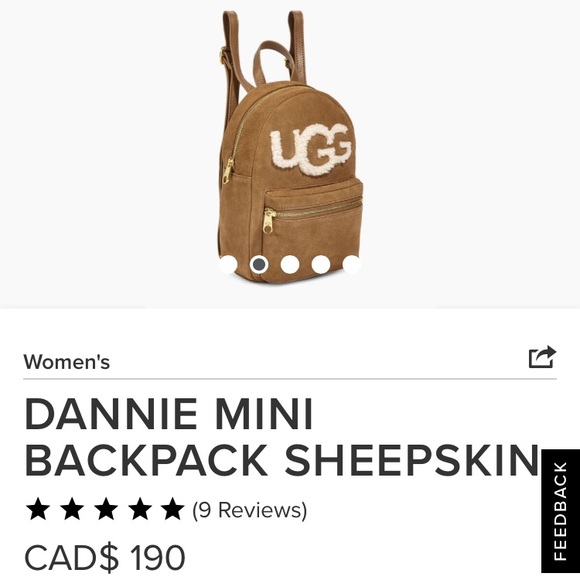 SOLD 🐑Ugg chestnut mini backpack🐑 - Picture 5 of 6